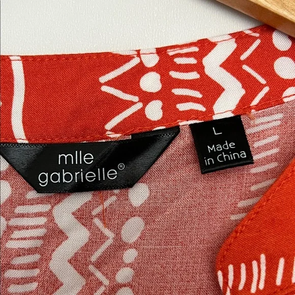 Orange Patterned Dress - Picture 3 of 3